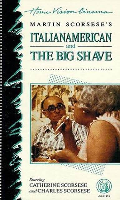 Afiche del DVD de "Italianamerican" de Martin Scorsese. Incluye el cortometraje "The Big Shave".