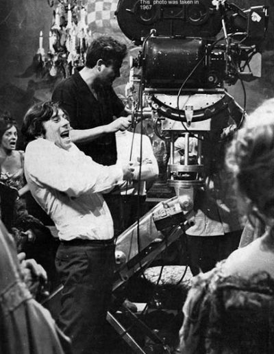 Roman Polanski durante el rodaje | "La Danza de los Vampiros"